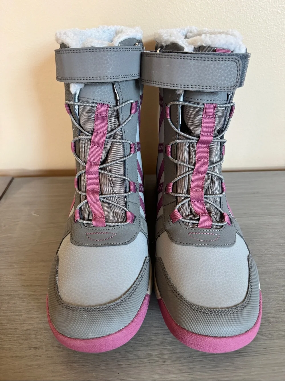 Merrell snow boots size 7 snow crush 2.0 gray pink purple